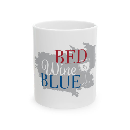 Bed Wine & Blue Mug — Patriotic 4th of July Coffee Cup (11oz/15oz)